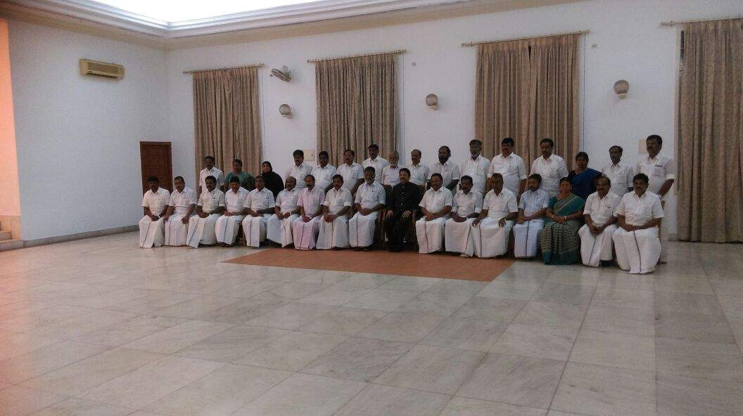 O Panneerselvam sworn in as new Chief Minister of Tamil Nadu, retains Jaya Cabinet