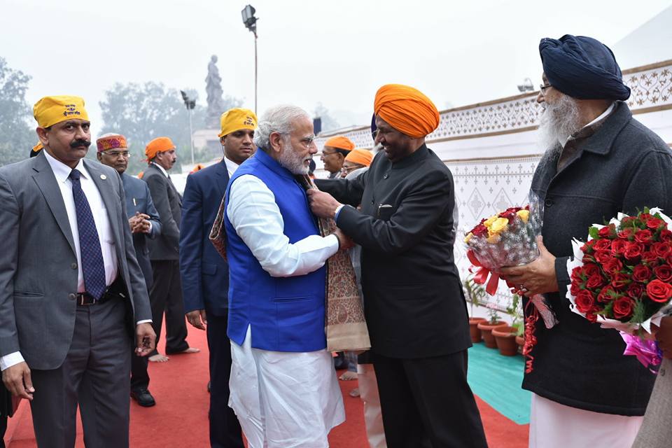 PM Modi arrived in Patna to participate in Guru Gobind Singh’s 350th birth anniversary celebrations