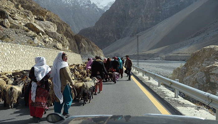 File photo: Gilgit-Baltistan locals protest against Pakistani security forces