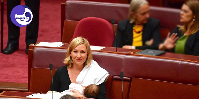 Larissa Waters became the first woman senator to breastfeed in Parliament