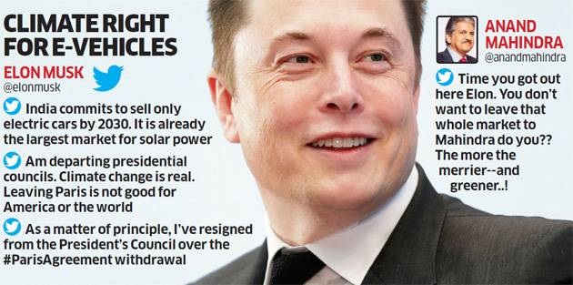 Elon Musk praise India’s aim to move to an all-electric fleet by 2030