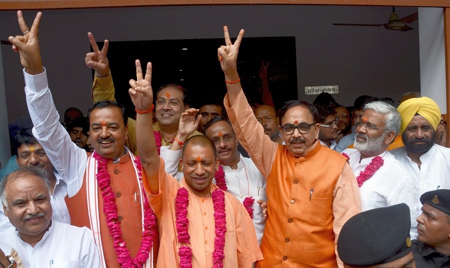UP CM Yogi Adityanath and two deputy CMs elected unopposed in council polls